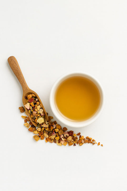 Rosé Glaze – Fig & Almond Herbal Infusion with Rose Petals