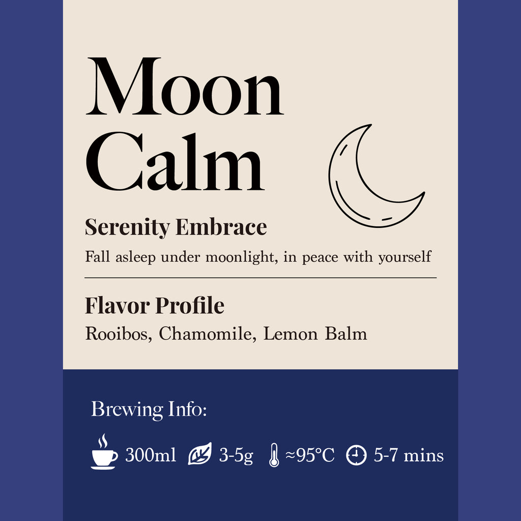 Moon Calm – Caffeine-Free Herbal Tea Blend for Restful Evenings