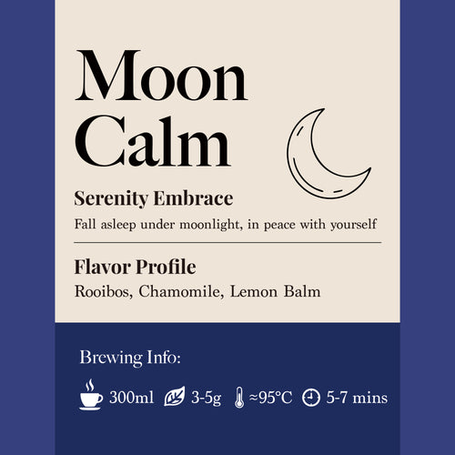 Moon Calm – Caffeine-Free Herbal Tea Blend for Restful Evenings