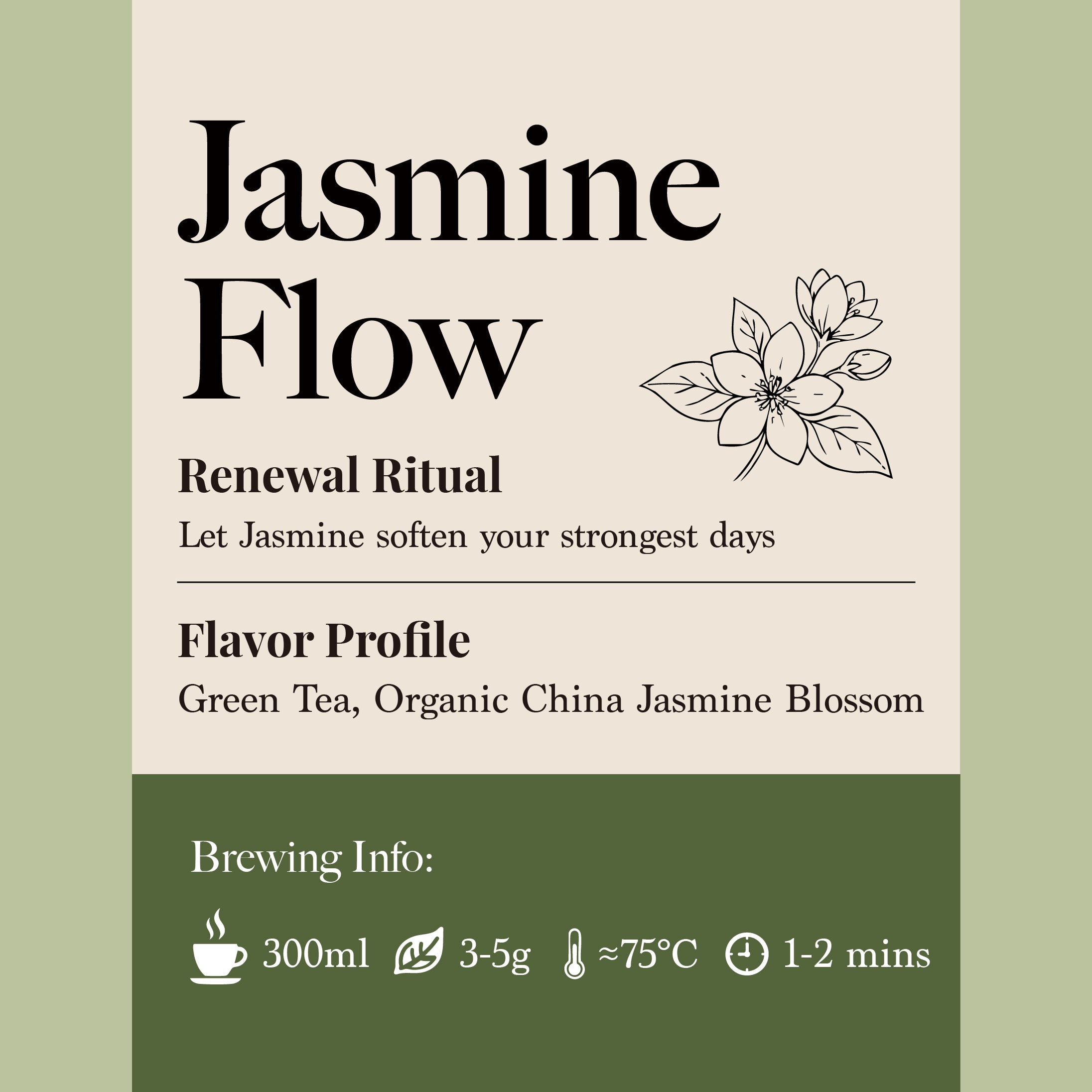 Jasmine Flow – Organic Green Tea with Jasmine Aroma