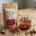 Rosé Glaze – Fig & Almond Herbal Infusion with Rose Petals